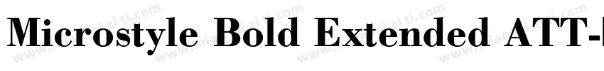Microstyle Bold Extended ATT字体转换